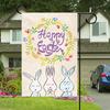 Bandera de Jardín de Pascua de Amazon Serie de Decoración para el Patio Patrón Bandera Impresa por Ambos Lados Bandera Festiva Atmósfera Festiva