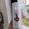 Copo Mason Jar de Vidro 16oz para Cerveja Cola Água com Logotipo Personalizado de Natal em Estoque Transfronteiriço Sublimação