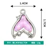 Acessórios Coreanos Atacado Rabo de Peixe Resina Pontos Diamante Incrustado Colar Pulseira Pingente Único Joias DIY Acessórios de Liga