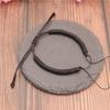 Cuerda de Mano con Nudo de Diamante Simple Pulsera Tejida Semiacabada para Hombres y Mujeres Cuerda Roja Parejas Pueden Usar Cuentas Hebilla Segura