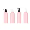 Em Estoque Rosa 260ml Frasco de Óleo Demaquilante Plástico PET Frasco com Bomba para Loção Frasco para Óleo Essencial Materiais de Embalagem Cosmética Atacado