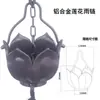 Corrente de Chuva de Cobre para Beiral Estilo Japonês Corrente de Chuva de Liga de Alumínio Corrente para Calha de Jardim Externo Corrente Guia de Água Decoração de Templo Villa