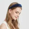 Diadema de Gama Alta para Otoño e Invierno de Gamuza con Pedrería y Corona Alta, Accesorio de Moda Transfronterizo para Rostros Pequeños