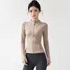 Conjunto Fitness Cinch-Waist com Sensação de Segunda Pele Jaqueta com Gola Alta e Zíper Completo Calça Flare Elástica de Cintura Alta Roupa de Treino ao Ar Livre Yoga