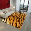 Alfombra Lavable de Cachemir Sintético Hecha a Medida por el Fabricante, Alfombra de Sala de Estar Transfronteriza con Estampado de Animales Sintéticos, Alfombra de Cobertura Total para Área Grande