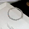 Pulsera Barroca Exquisita de Flor de Zircón y Perla Redonda, Pulsera de Lujo Ligero y Gama Alta, Joyería de Mano Dulce Retro Francesa