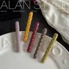 Um Novo Presilha de Cabelo de Acetato Estilo Coreano da Lan com Bolinhas, Grampo Suave e Versátil para Mulheres, Presilha para Franja, Acessório de Cabelo