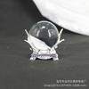 Base de pie cuadrada con esfera de cristal para asta de ciervo, Estante de almacenamiento, Soporte metálico para bolas, Decoración minimalista de lujo ligero para el hogar