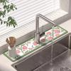 Pequeña Almohadilla Fresca de Barro Diatómico para Grifo Almohadilla para Drenaje de Grifo de Baño para Inodoro Lavabo Lavable sin Lavado