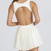 Vestido Deportivo Naked Regina para Mujer Anti-caminata Base para Correr al Aire Libre Fitness Falda de Tenis Transpirable con Almohadilla en el Pecho