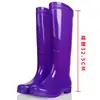 Botas de lluvia de media pantorrilla para mujer estilo coreano para primavera y otoño, botas de lluvia antideslizantes para adultos, zapatos de goma transparentes, zapatos de gelatina para agua para mujer