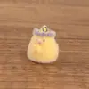 Muñeca de Animal Mascota Linda Creativa Estéreo Flocado de Resina Adorno de Micro Paisaje DIY Llavero Colgante para Teléfono Móvil