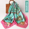 Pañuelo cuadrado pañuelo de seda 38 regalo de vacaciones para mujer primavera mujer estampado 90 pañuelo cuadrado fábrica de seda de Hangzhou al por mayor