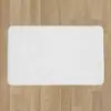 Tapete de chão de flanela transfronteiriço conjunto de três peças para vaso sanitário branco liso tapete de chão de banheiro antiderrapante absorvente de água tapete de pé em forma de U para vaso sanitário