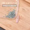 K9 Nuevo Muy Brillante Imitación de Pedrería Base Plana 2x3 Gota de Agua Pedrería para Uñas Tamaño Pequeño Pedrería Irregular de Colores Pegatinas para Uñas Decoraciones de Pedrería