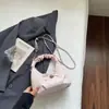 Bolsas Femininas Populares 2025 Nova Moda Bolinhas Laço Bolsa de Ombro Único Corrente Transversal Bolsa Nuvem