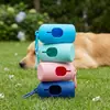 Bolsas para excrementos de mascotas al aire libre transfronterizas, bolsas desechables biodegradables para heces, bolsas para arena de gato, recogedores de excrementos de mascotas, diseño engrosado