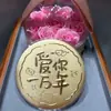 Concha de Agua Oro Puro 999 Serie de Monedas Grandes Adorno de Fortuna Artesanía Chapada en Oro para Regalos Navideños Venta al por Mayor