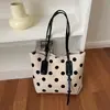 Bolso de Tote Simple Nuevo de Lunares para Mujer, Gran Capacidad, Para el Trabajo Diario, Bolso de Hombro Único, Alta Apariencia, Personalidad, Para el Trabajo Diario, Bolso de Mano a la Moda