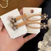 Pinza para el pelo vintage de acetato con estampado de leopardo y flor de pedrería, pinza Bb versátil y elegante, pasador ovalado para flequillo y accesorios para el cabello para mujer