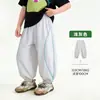 Ropa Infantil Amira 2026 Verano Nuevos Pantalones Casuales para Niños con Rayas de Color Laterales, Transpirables, Pantalones Jogger de Corte Holgado