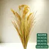 Vasos de Plantas Artificiais Verdes em Cores de Outono, Espigas Artificiais de Trigo, Capim Rabo-de-Raposa, Flores Artificiais, Capim Cebola para Decoração Interna e Externa e Paisagismo