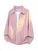 Novedad Otoño 2026 Estilo Hong Kong Camisa Oversize Falsa de Dos Piezas Manga Larga M-5X HC26767-TeP38