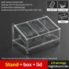 1/9 Porta-Temperos Inclinado de Linha Única com 3 Compartimentos e Tampa para Chá de Leite, Geleia e Pó de Frutas