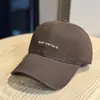Gorra de béisbol cepillada bordada con letras estilo coreano, nueva, para mujer; gorra de béisbol casual de algodón 100% de alta calidad, para hombre; moderna