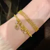 Plata de Ley S925 Nuevo Estilo Chino Pulsera Enrollada Corazón de Dragón Anillo Corredor para Mujer Retro Espuma de Agua Colgante de Jade Trébol de Cuatro Hojas Accesorios Elegantes