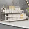 Porta-copos, prateleira de armazenamento, organizador de xícaras de chá para mesa, suporte para copos e canecas de balcão de bar, porta-copos de camada dupla