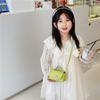 Bolso Infantil Estilo Coreano Bolso Cuadrado Pequeño de PU a la Moda para Niña Bolso para Cambios y Accesorios para Bebé para Salir Mini Bolso Cruzado para Niña