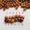 11*12 mm 100/bolsa de cuentas de madera, cuentas de colores variados, accesorios de ropa, accesorios para el cabello, cuentas de madera trenzadas sucias
