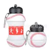 Copo Dobrável de Silicone para Beisebol e Softbol do Fabricante, Garrafa de Água para Esportes ao Ar Livre, Bico e Copo Dobrável para Equipe