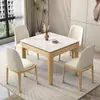 Mesa de comedor de pizarra, mesa cuadrada pequeña moderna minimalista de madera maciza estilo chino, mesa de comedor cuadrada para jugar mahjong para uso doméstico