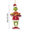 Decoraciones Colgantes Navideñas Transfronterizas Interesantes del Grinch Decoración Navideña Colgantes de Árbol de Navidad Acrílicos