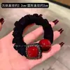 Nova Coleção Coreana de Scrunchies Plissados de Renda com um Toque de Luxo, Acessório de Prendedor de Cabelo Simples e Moderno com um Toque de Elegância