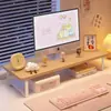 Amazon Soporte Elevado para Computadora Color Nogal Estación de Trabajo de Escritorio Soporte Elevador para Laptop Estante de Almacenamiento de Escritorio