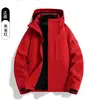 Chaqueta 3 en 1 para Pareja Chaqueta Cortavientos para Exteriores para Hombre Conjunto de Dos Piezas Ropa de Montañismo Chaqueta con Forro de Forro Polar