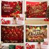 Tapeçaria festiva de Natal pôster de decoração de Natal banner de decoração de festa de Feliz Natal tecido de fundo