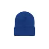 Gorro de Punto Bordado Multicolor Transfronterizo Otoño e Invierno Delgado Ligero Placa de Color Puro Versátil Protección para los Oídos Cálido Gorro de Lana