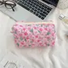 31291 Bolsa de Maquillaje de Mano Acolchada Fresca para Niña de Gran Capacidad Linda Almacenamiento Estuche con Cremallera para Estudiante