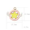 Qk145 Fabricante Autoproducido Accesorios de Gota de Aceite Cloisonné Accesorios de Joyería de Aleación de Zinc para Manualidades Colgante de Pulsera Llavero