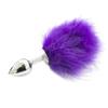Sexo Produtos Adultos Paquera Vermelho Roxo Pena Anal Plug Aço Inoxidável Feminino sm Masturbação Metal Dip Plug