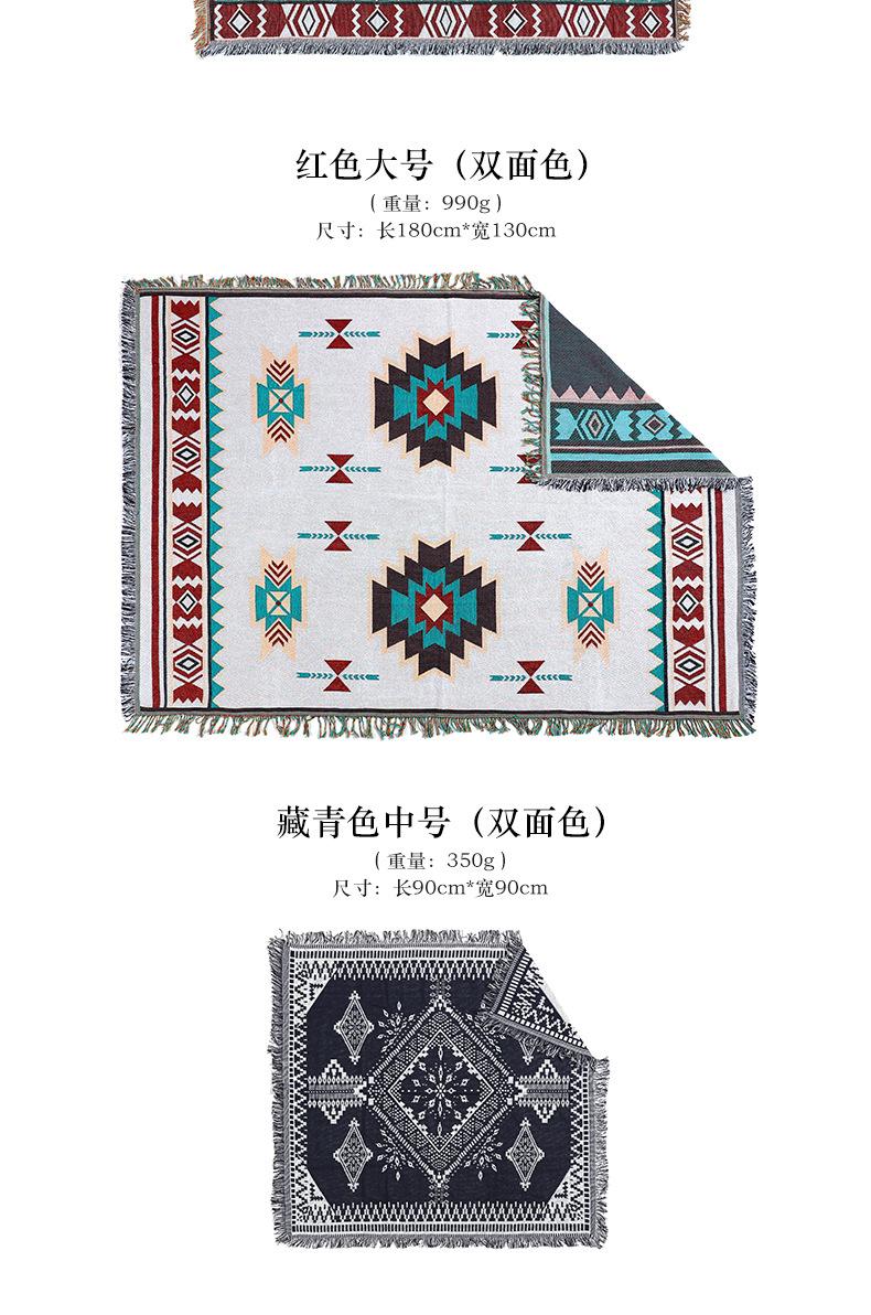 菱形格深蓝流苏毛毯_09.jpg