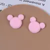 Pelúcia Desenho Animado Colorido Cabeça do Mickey Urso Grampo de Cabelo Adorno de Cabeça Brincos Flor de Sapato Patches Acessórios de Joias DIY Atacado