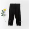 Pantalones hasta el tobillo para niña Verano Ropa exterior Leggings para niños Pantalones de algodón modal Pantalones casuales cómodos y delgados para niña