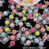 Cuentas de Dulce en Cuentas Color Interior Transparente Celebridad de Internet Transmisión en Vivo Pulsera Hecha a Mano DIY Colgante para Coche Joyería Llavero Accesorios