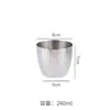 Copo de Água Espessado de Aço Inoxidável 304, Copo de Camada Única Estilo Coreano, Copo de Cerveja para Restaurante, Copo de Chá Anti-Queda, Copo para Bebidas Frias, Copo de Leite