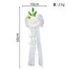 Flores para Carro de Casamento, Suprimentos de Decoração para Carro de Casamento, Decorações de Fitas para Retrovisor e Portas do Carro, Decorações para Porta Lateral do Carro de Casamento, Decoração de Carro
